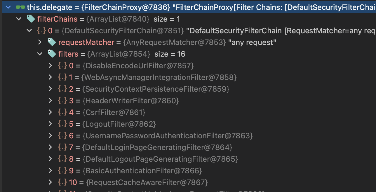 SecurityFilterChainList